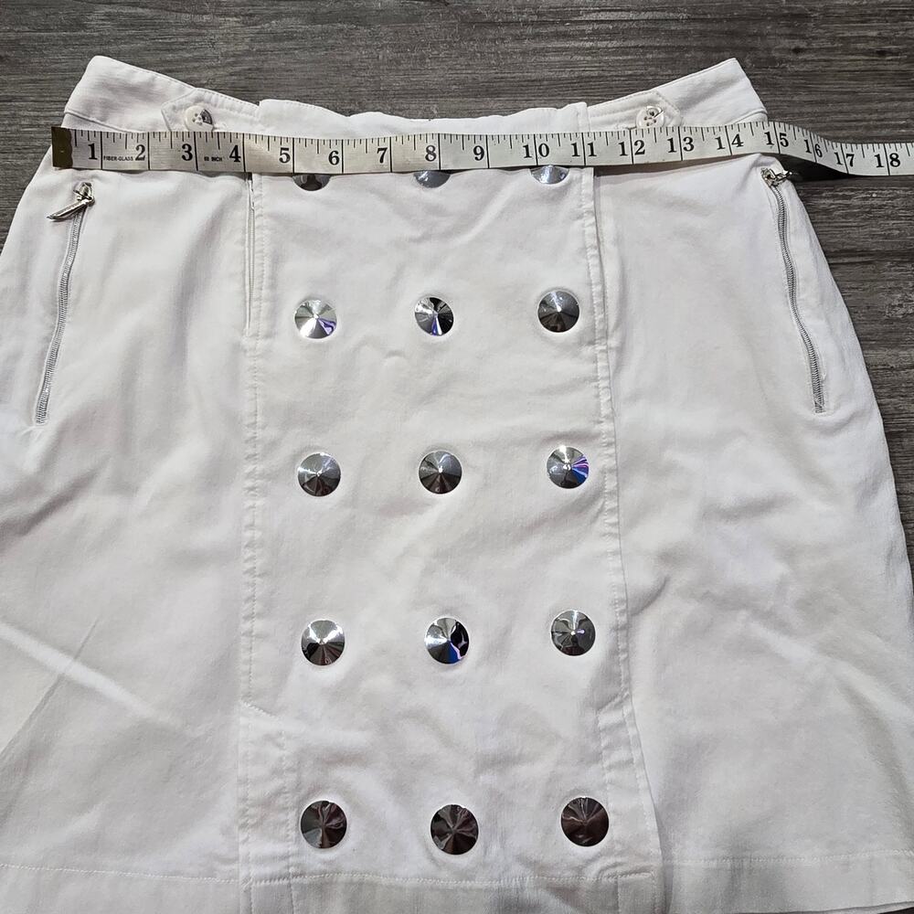 Jamie Sadock White Stud Embellished Mini Golf Skort - Picture 6 of 8